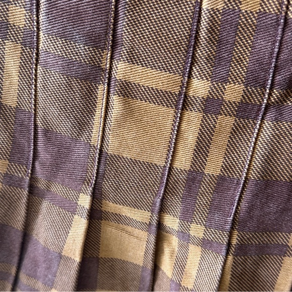 Signature8 Purple and Tan Checkered Mini Skirt - Picture 3 of 7